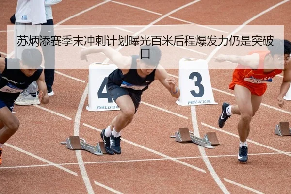 苏炳添赛季末冲刺计划曝光百米后程爆发力仍是突破口